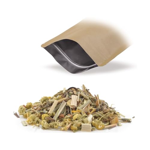 Novecento Tè® | Entspannender Lavendel- und Fenchelaufguss | Lavendel-, Fenchel- und Ringelblumen-Kräuterteeblätter | Entspannender Kräutertee ohne Koffein | Kräutertee für den Abend – 45 Gr von NOVECENTO TE'