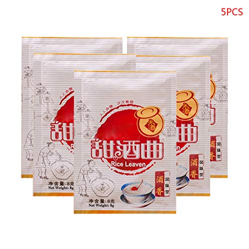 NOWON 5 Packungen Chinese Rice Wine Fermentation Starter Sauerteig Pulver Aroma Making Brew NOWON 5 Packungen Chinese Rice Wine Fermentation Starter Sauerteig Pulver Aroma Making Brew von NOWON