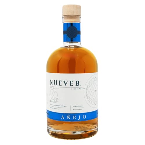 NUEVE B Añejo Premium Tequila aus 100% Agave | Handgefertigt in Limitierte Auflage | 38% vol. 0,7l Flasche NUEVE B Añejo Premium Tequila aus 100% Agave | Handgefertigt in Limitierte Auflage | 38% vol. 0,7l Flasche von NUEVE B