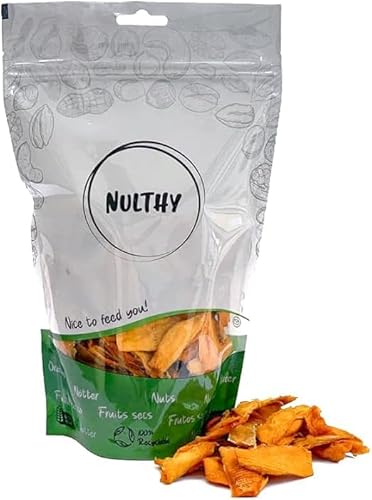 NICHTS | BIO zuckerfreie Mangostreifen | 800 Gramm | Dörrobst | Ökologischer Landbau | Glutenfrei | vegan NICHTS | BIO zuckerfreie Mangostreifen | 800 Gramm | Dörrobst | Ökologischer Landbau | Glutenfrei | vegan von NULTHY
