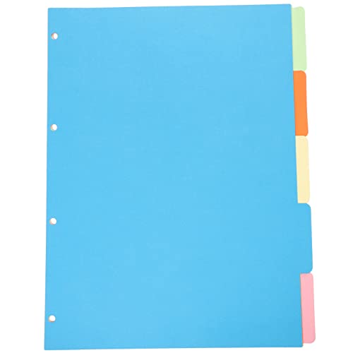 NUOBESTY 10 Stück A4-Ordner-Teiler 4-Loch-Ordner-Teiler Papierteiler Ordner-Tabs Farbige Locher Teiler Ordner Seite Büroordner Zubehör NUOBESTY 10 Stück A4-Ordner-Teiler 4-Loch-Ordner-Teiler Papierteiler Ordner-Tabs Farbige Locher Teiler Ordner Seite Büroordner Zubehör von NUOBESTY