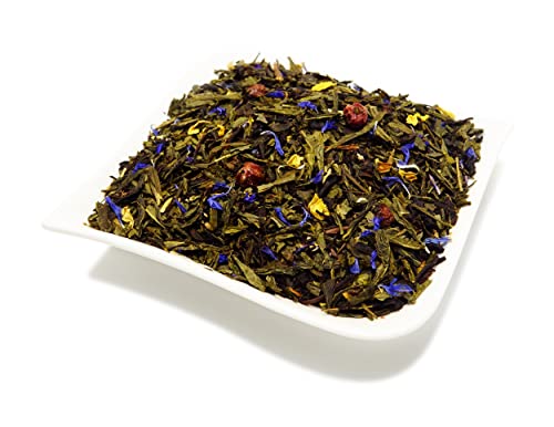 Grüntee - (Grüntee mit Geschmack · Premium · Natürlich) (Minze, Maracuja, Papaya, Kirsche, Zitrone, Ginser, Erdbeer, Ananas...) (Pfirsich · Johannisbeer, 200g) von NUSSSUCHT Deutsch Süßwaren