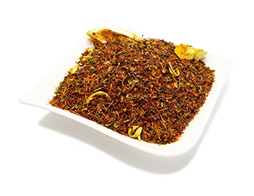 Rotbusch Tee · Orange -Grapefruit -Minze · Rooibos tee aus Süd Afrika · Rotbuschtee Lose ·Rooibos · Premium Rotbuschteemischung natürlich Aromatisiert (200g) von NUSSSUCHT Deutsch Süßwaren