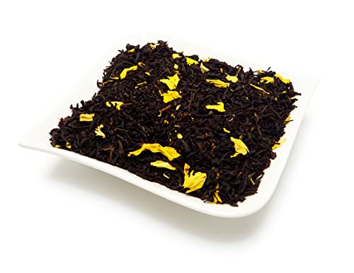 Schwarztee · Mango · Schwarzer Tee Lose mit Mango Geschmack · Natürlich Aromatisierte Premium Teemischung · Schwarzteemischung von NUSSSUCHT Deutsch Süßwaren