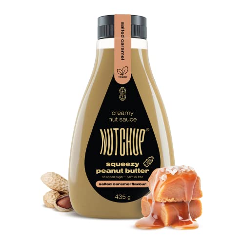 NUTCHUP | Erdnussbutter in Quetschflasche | Cremiger Nussaufstrich, Zuckerfreies Erdnuss-Topping | Perfekt für Pfannkuchen, Waffeln & Desserts | 435g, Geschmack Salziges Karamell NUTCHUP | Erdnussbutter in Quetschflasche | Cremiger Nussaufstrich, Zuckerfreies Erdnuss-Topping | Perfekt für Pfannkuchen, Waffeln & Desserts | 435g, Geschmack Salziges Karamell von NUTCHUP