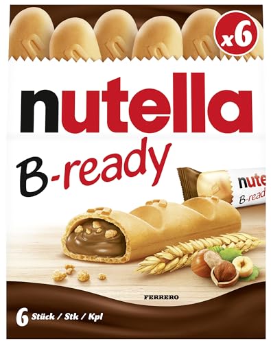 Ferrero Nutella B-ready - 1 Packung mit 6 Stück (132g) von Nutella