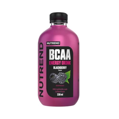Nutrend - Bcaa Energy Drink (330ml) - BCAA-Getränke - Erfrischendes kohlensäurehaltiges Getränk - Blackberry von NUTREND