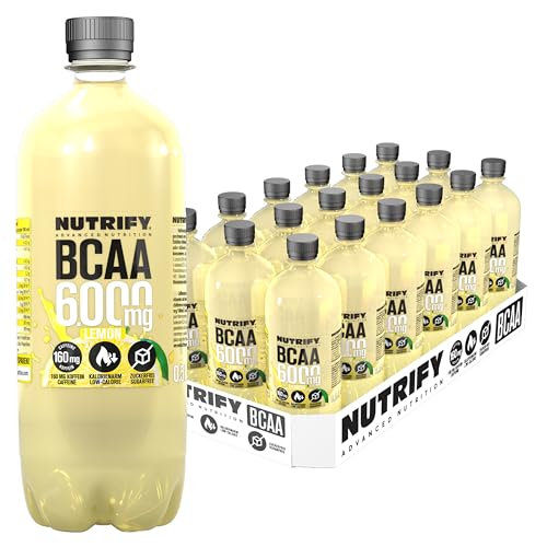 NUTRIFY 4.000mg BCAA Energy Drink Lemon 36 x 500ml Getränk mit 160mg Koffein, Vitaminen, Aminosäuren, Pre-Workout Booster - zuckerfrei, vegan NUTRIFY 4.000mg BCAA Energy Drink Lemon 36 x 500ml Getränk mit 160mg Koffein, Vitaminen, Aminosäuren, Pre-Workout Booster - zuckerfrei, vegan von NUTRIFY