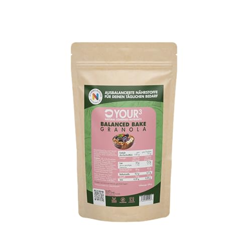 Balanced Bake Granola - Nutriomix – Your³ - ausbalanciertes und optimiertes Nährstoffmüsli - Patentierte Nutriomix Formel - 350g von NUTRIPUR