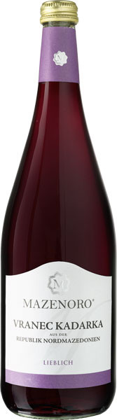 Nordmazedonischer Kadarka Rotwein lieblich 1 l von Weinkellerei Hechtsheim