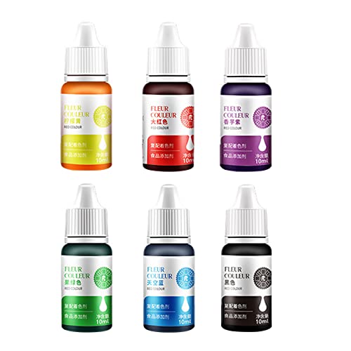 4/12/6 Stück 10 ml Lebensmittelfarben-Set, Kuchendekorationswerkzeuge, essbare Pigmente für Gebäck, Backen, Lebensmittelfarbstoffe, Kuchenzubehör 4/12/6 Stück 10 ml Lebensmittelfarben-Set, Kuchendekorationswerkzeuge, essbare Pigmente für Gebäck, Backen, Lebensmittelfarbstoffe, Kuchenzubehör von NVOQILIN