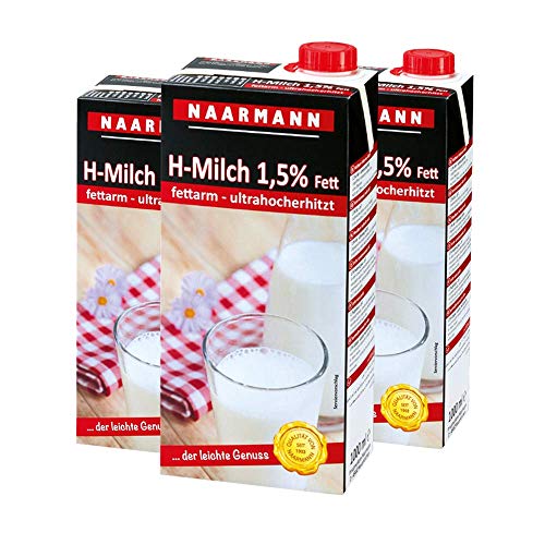 Naarmann H-Milch, 1,5% Fett, 3er Pack von Naarmann