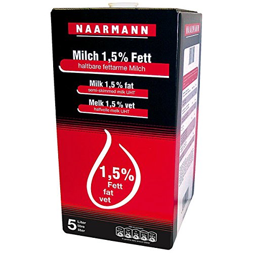 Naarmann H-Milch 1.5 Prozent Fett 5l, 1er Pack (1 x 5 l) von Naarmann