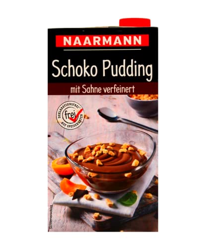 Naarmann Schoko-Pudding mit Sahne verfeinert, 12er Pack (12 x 1 kg) von Naarmann