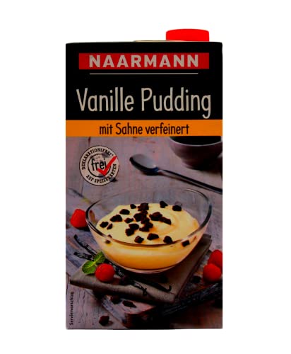 Naarmann Vanille Pudding mit Sahne verfeinert, 12er Pack (12 x 1 kg) von Naarmann