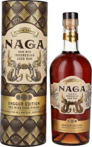 Naga Batavia Arrack Red Wine Cask Finish ANGGUR EDITION 40% Vol. 0,7l in Geschenkbox Naga Batavia Arrack Red Wine Cask Finish ANGGUR EDITION 40% Vol. 0,7l in Geschenkbox von Naga Rum