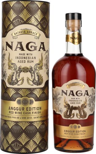 Naga Rum Red Wine Cask Finish ANGGUR EDITION 40% Vol. 0,7l in Geschenkbox von Naga Rum