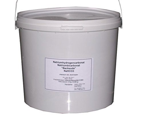 Natriumbicarbonat Natriumhydrogencarbonat (NaHCO3) 5 Kg, Typ W Lebensmittelqualität E500ii, fein von Nagamil