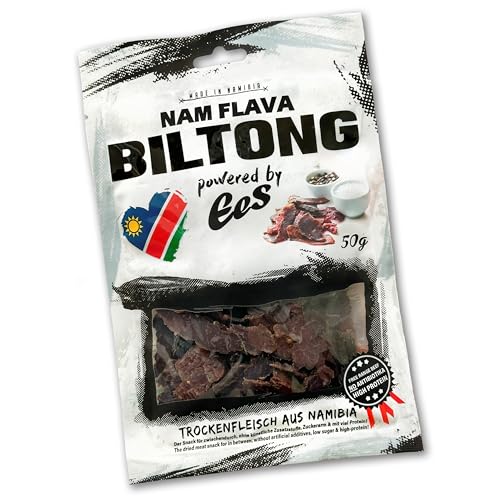 Nam Flava - Das Original Biltong aus Namibia - 50g (Trockenfleisch/Beef Jerky) von Nam Flava