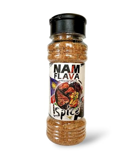 Nam Flava Gewürz von EES - Namibisches Braai (Grillgewürz) mit naturreinem Meersalz | Koriander, Paprika, Petersilie, Knoblauch, Zwiebeln | 150 g Nam Flava Gewürz von EES - Namibisches Braai (Grillgewürz) mit naturreinem Meersalz | Koriander, Paprika, Petersilie, Knoblauch, Zwiebeln | 150 g von Nam Flava