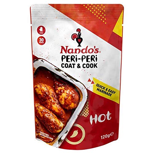 Nando's Coat 'n Cook Hot Peri Peri Marinade, 120 g von Nando's