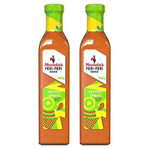 Nando's Lemon & Herb Peri Peri Sauce, 2er Pack (2 x 500 ml) von Nando's