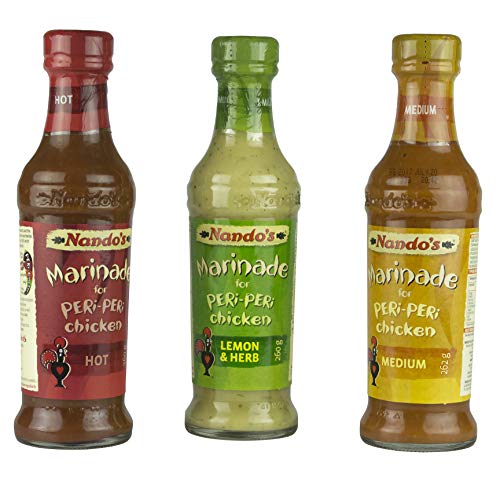Nando's Peri-Peri Sauce 260g Triple Pack Medium, Lemon & Herb and Hot von Nando's