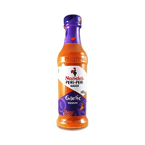 Nando's - Peri - Peri Sauce- Scharfe Sauce mit Knoblauch - mittelscharf - 250 ml von Nando's