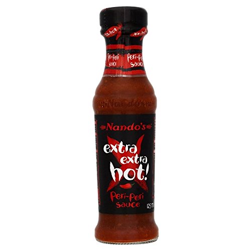 Nandos Extra Extra Hot Peri Peri Sauce (125 ml) - Packung mit 2 von Nando's