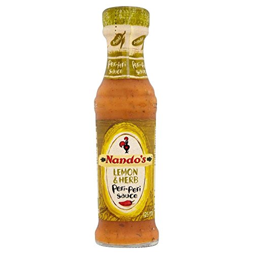 Nandos Lemon & Herb Peri Peri Sauce (125 ml) - Packung mit 2 von Nando's