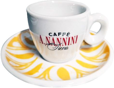 Nannini Cappuccinotasse Gelb von Nannini