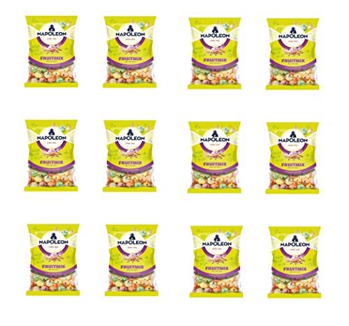 29 Unze Jeder | 1800 Gramm insgesamt., Napoleon Bonbons sorten sortiert | Packung mit 12 Taschen | Napoleon Sour Candy | Mix von 5 Fruchtgeschmack Süßigkeiten | Napoleon Bonbons | 12 x 5 von Napoleon
