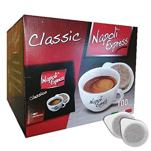Espresso Kaffee Classico 100 Pads - Napoli Express - Karton mit 3 Stück für insgesamt 300 pads von Napoli Express