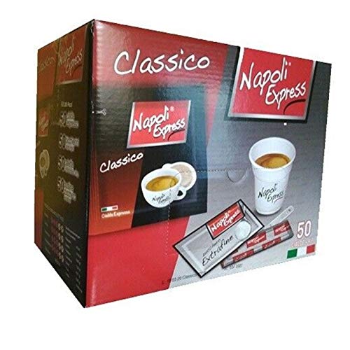 Espresso Kaffee Classico 50 Pads + Kit - Napoli Express - Karton mit 3 Stück für insgesamt 150 Pads mit Kit von Napoli Express