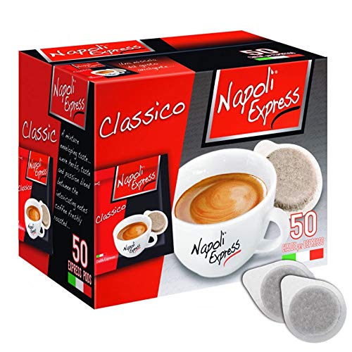 Espresso Kaffee Classico 50 Pads - Neapel Express - Karton mit 3 Stück für insgesamt 150 Pads von Napoli Express