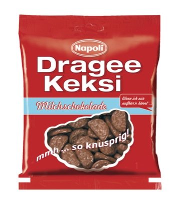 Napoli Dragee Keksi 165g, Milch - 18 x 165g von Napoli