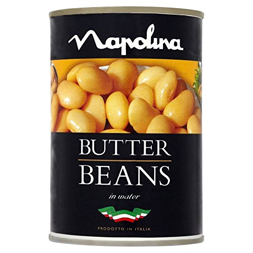 Napolina Butter Bohnen in Salzwasser (400 g) - Packung mit 2 von Napolina