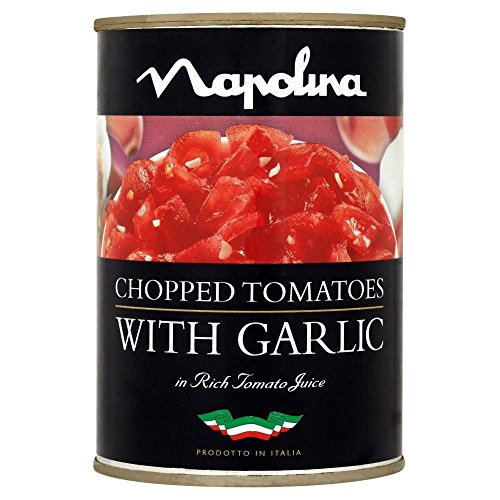 Napolina Gehackte Tomaten Mit Knoblauch In Tomatensaft (400 G) von Napolina