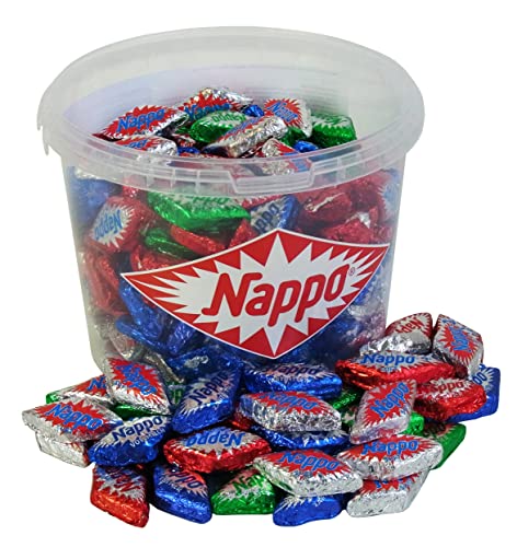 Nappo Party Bucket mit vier verschiedenen Sorten Nappo in Einzelverpackung, 1er Pack (1 x 1,3 kg) von CAPTAIN PLAY
