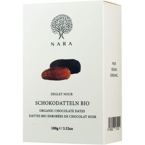 NaraFood Datteln in Zartbitterschokolade (100 g) - Bio von NaraFood