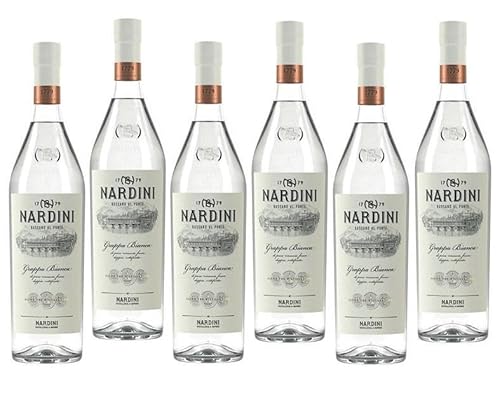 NARDINI WEISSER GRAPPA 1 LITER 6 FLASCHEN von Nardini