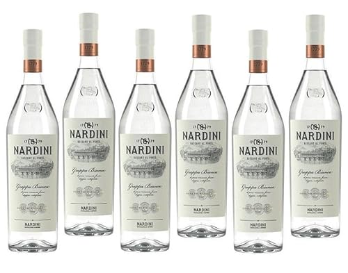 NARDINI GRAPPA BIANCA 1 LITRO 6 BOTTIGLIE von Nardini