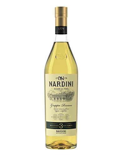 Nardini Grappa Riserva 3 Jahre - Selezione Bortolo 50% vol. - sanfter Grappa mit komplexem Profil und fruchtigen Aromen, mindestens 3 Jahre in slawonischen Eichenfässern gereift (1 x 1,0l) Nardini Grappa Riserva 3 Jahre - Selezione Bortolo 50% vol. - sanfter Grappa mit komplexem Profil und fruchtigen Aromen, mindestens 3 Jahre in slawonischen Eichenfässern gereift (1 x 1,0l) von Nardini