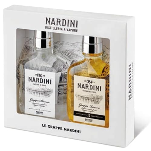 Nardini Grappa 50 Bianca und Riserva Set 2x0,1l 50% von Nardini
