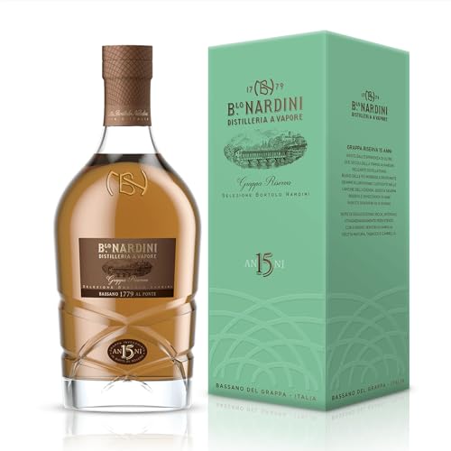 Nardini Reserva 15 Anni mit Geschenkverpackung Grappa (1 x 0.7 l) von Nardini