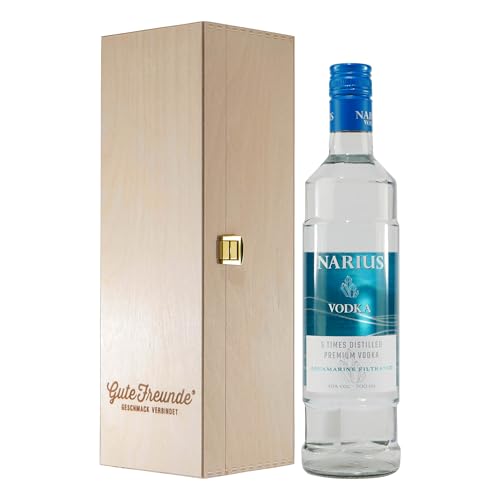 Narius Vodka mit Geschenk-Holzkiste Narius Vodka mit Geschenk-Holzkiste von Narius