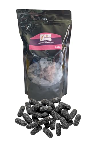 Naschig Lakritz Stängchen gezuckerte Lakritz- Bonbons mit zarter sahne- Vanille-Note 800g von Naschig