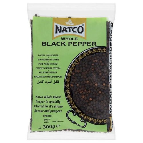 Natco Black Whole Pepper - 300gm von Natco