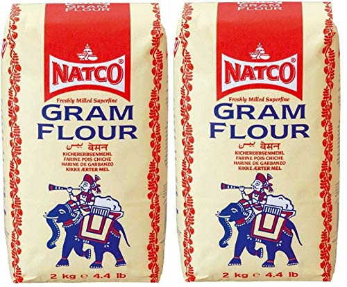 2 x 2kg Natco Gramm Mehl Besan Kichererbsenmehl für Pakoras Zwiebeln Bhajis von Natco