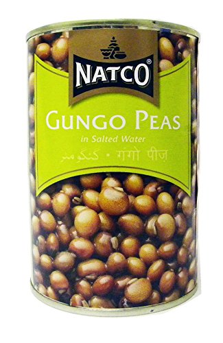 Natco Gungo-Erbsen in gesalzenem Wasser, 400 g, 4 Stück von Natco